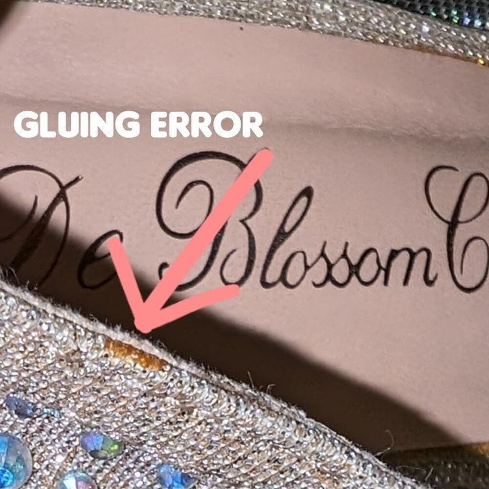 De Blossom Collection Kinko Bejeweled Platform Pumps GUC - Picture 13 of 13